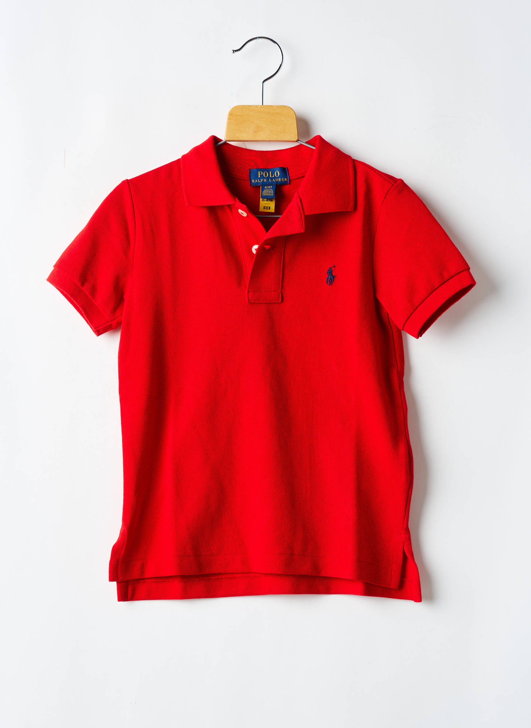 Polo raudona RALPH LAUREN berniukas