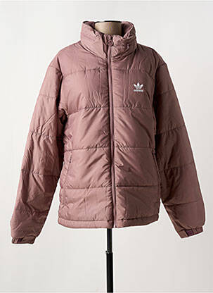 Pūkinė striukė aukšta apykaklė rudas ADIDAS vyras