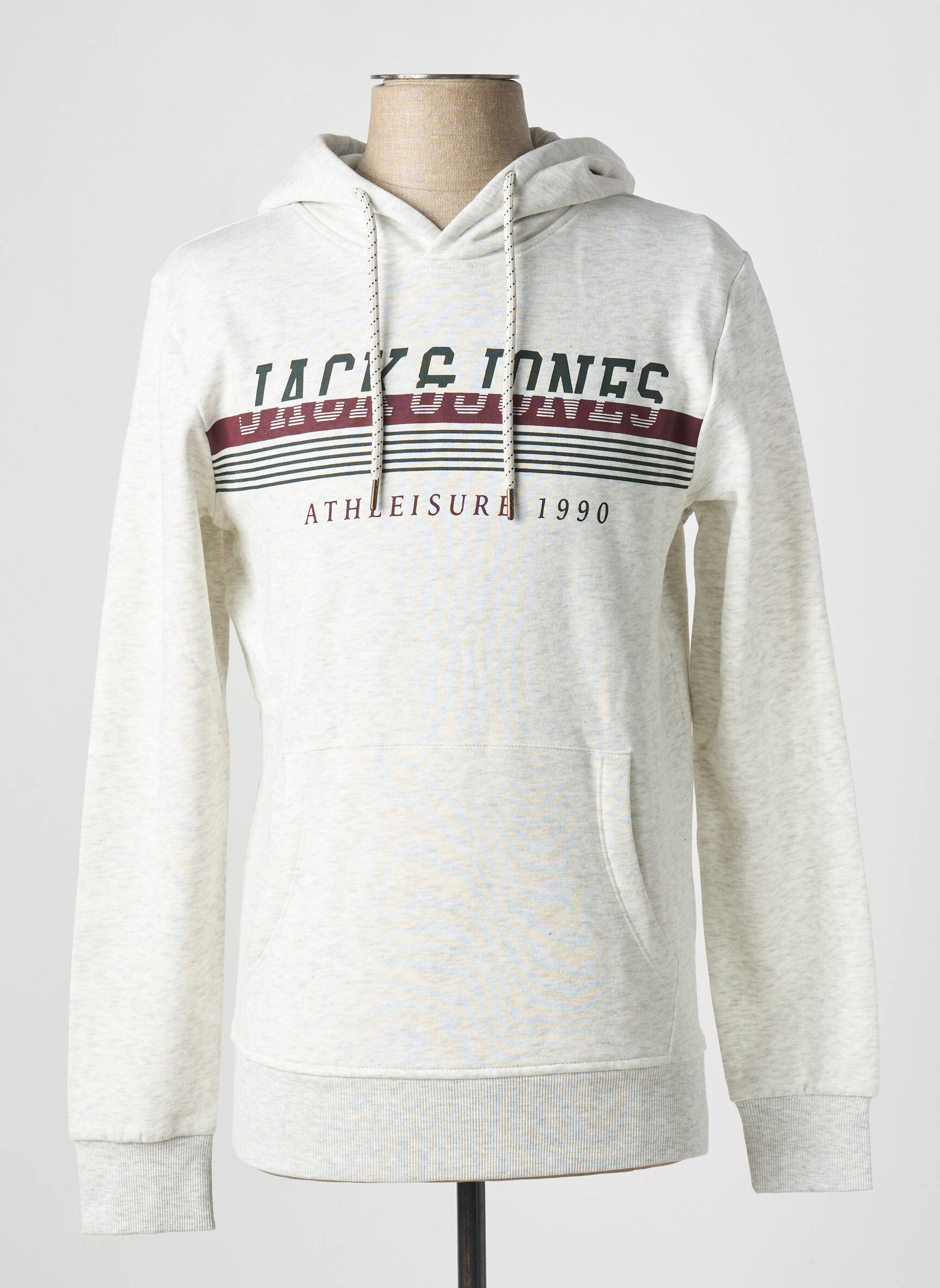 Kapišonas apvalus kaklas baltas JACK & JONES vyras