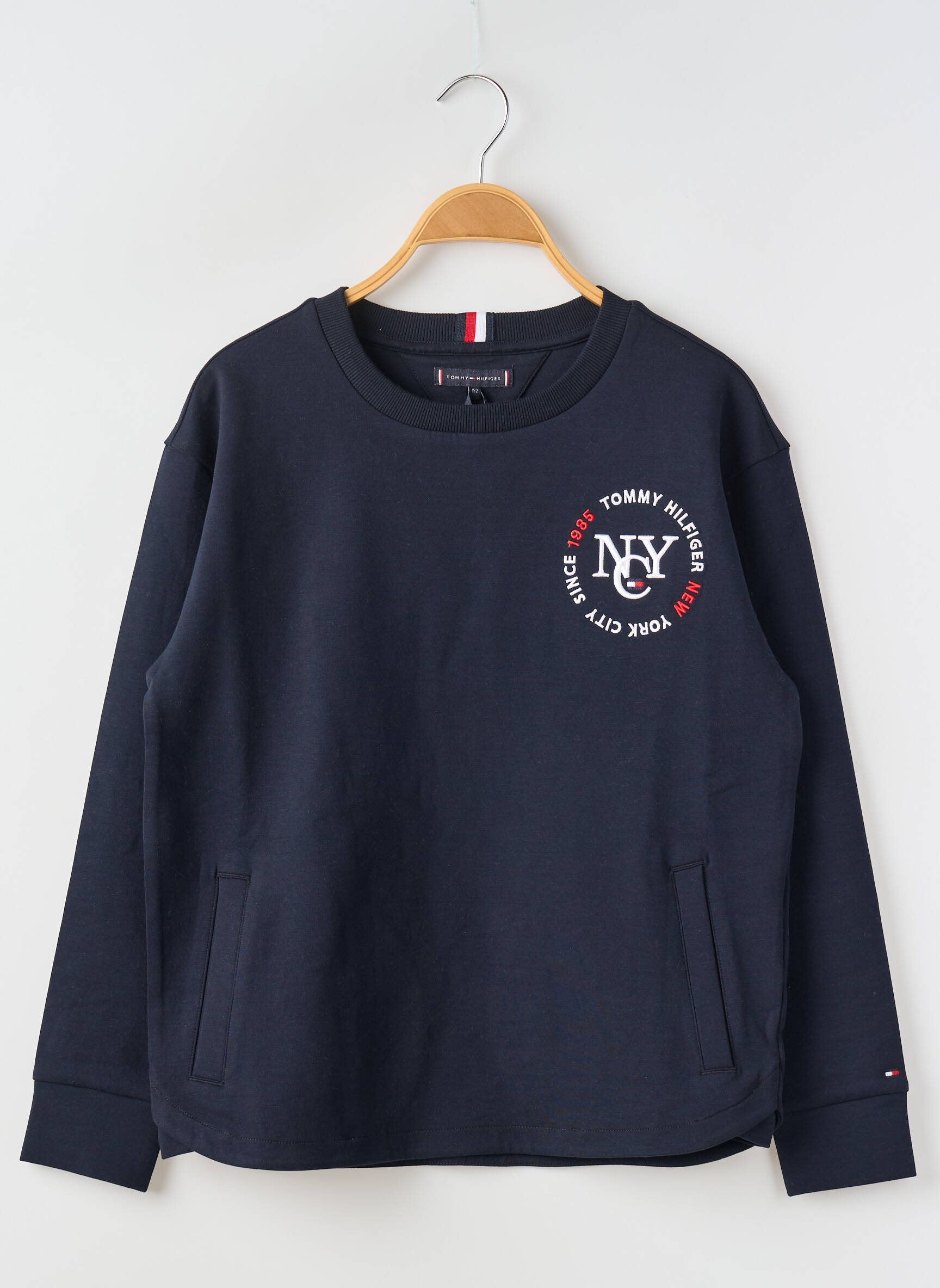 Mikroskopas apvalus kaklas mėlyna TOMMY HILFIGER berniukas