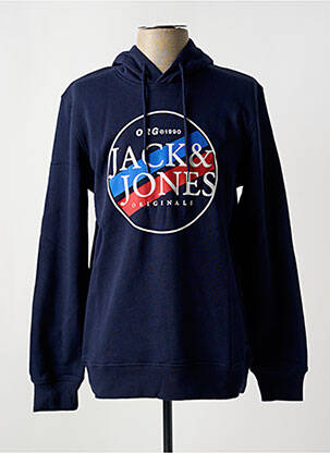 Kapišonas apvalus kaklas mėlyna JACK & JONES vyras