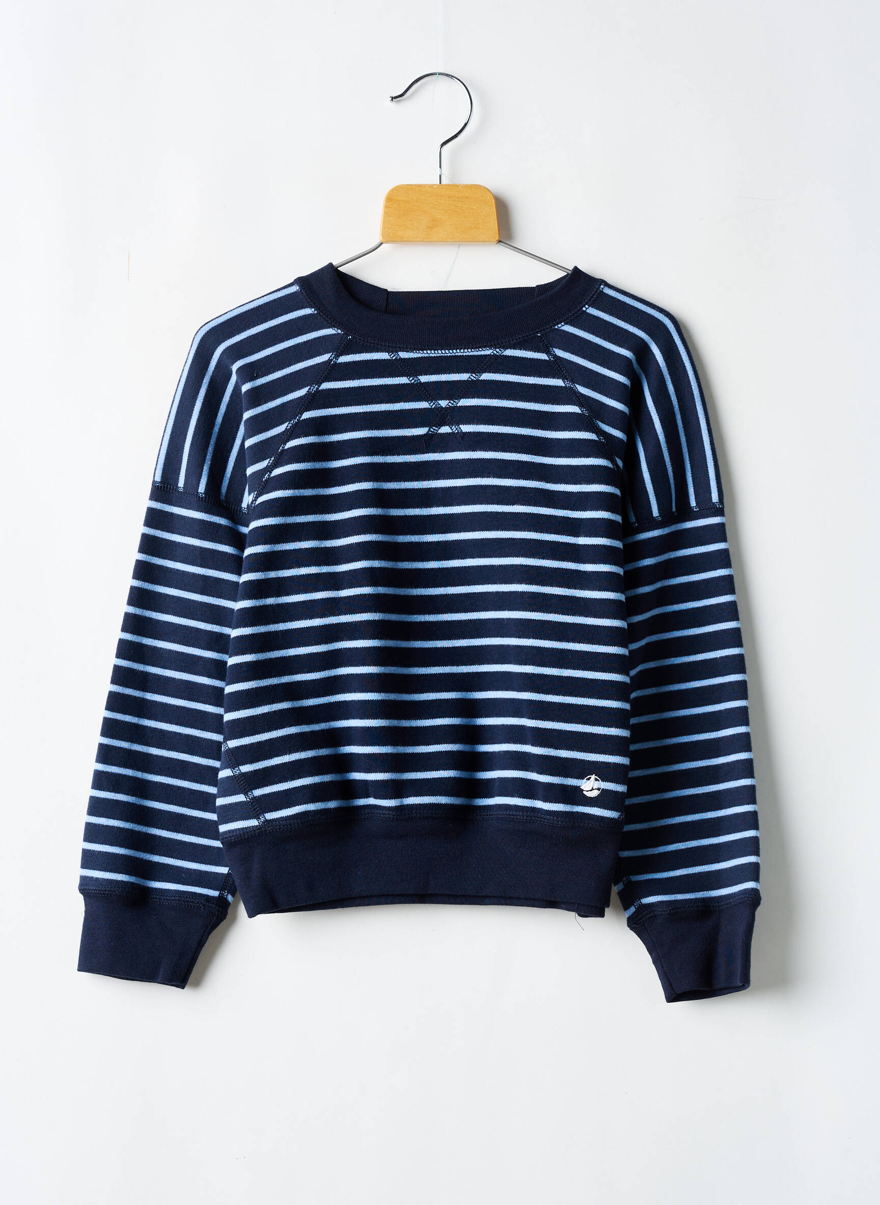 Mikroskopas apvalus kaklas mėlyna PETIT BATEAU mergina