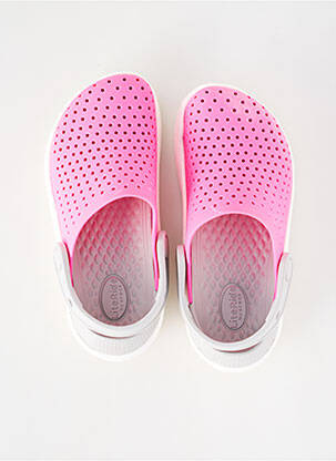 Mule/sabotai apvalus mygtukas apvalus mygtukas rožinė CROCS mergina