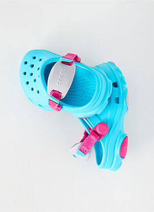Mule/sabotai apvalus mygtukas apvalus mygtukas mėlyna CROCS mergina