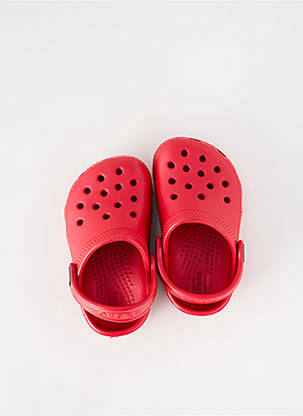 Mule/sabotai apvalus mygtukas apvalus mygtukas raudona CROCS vaikas