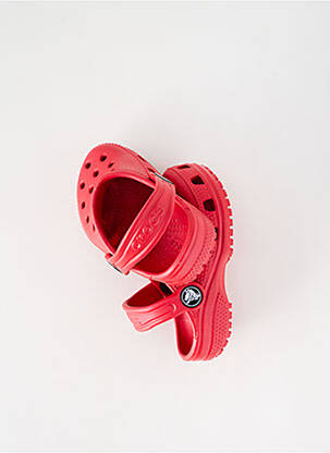 Mule/sabotai apvalus mygtukas apvalus mygtukas raudona CROCS vaikas