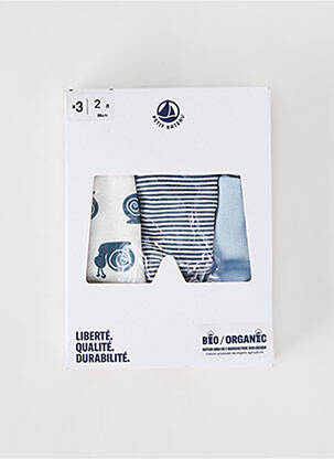 Bokseris baltas PETIT BATEAU berniukas