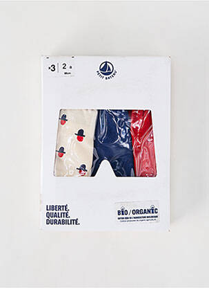 Bokseris baltas PETIT BATEAU berniukas