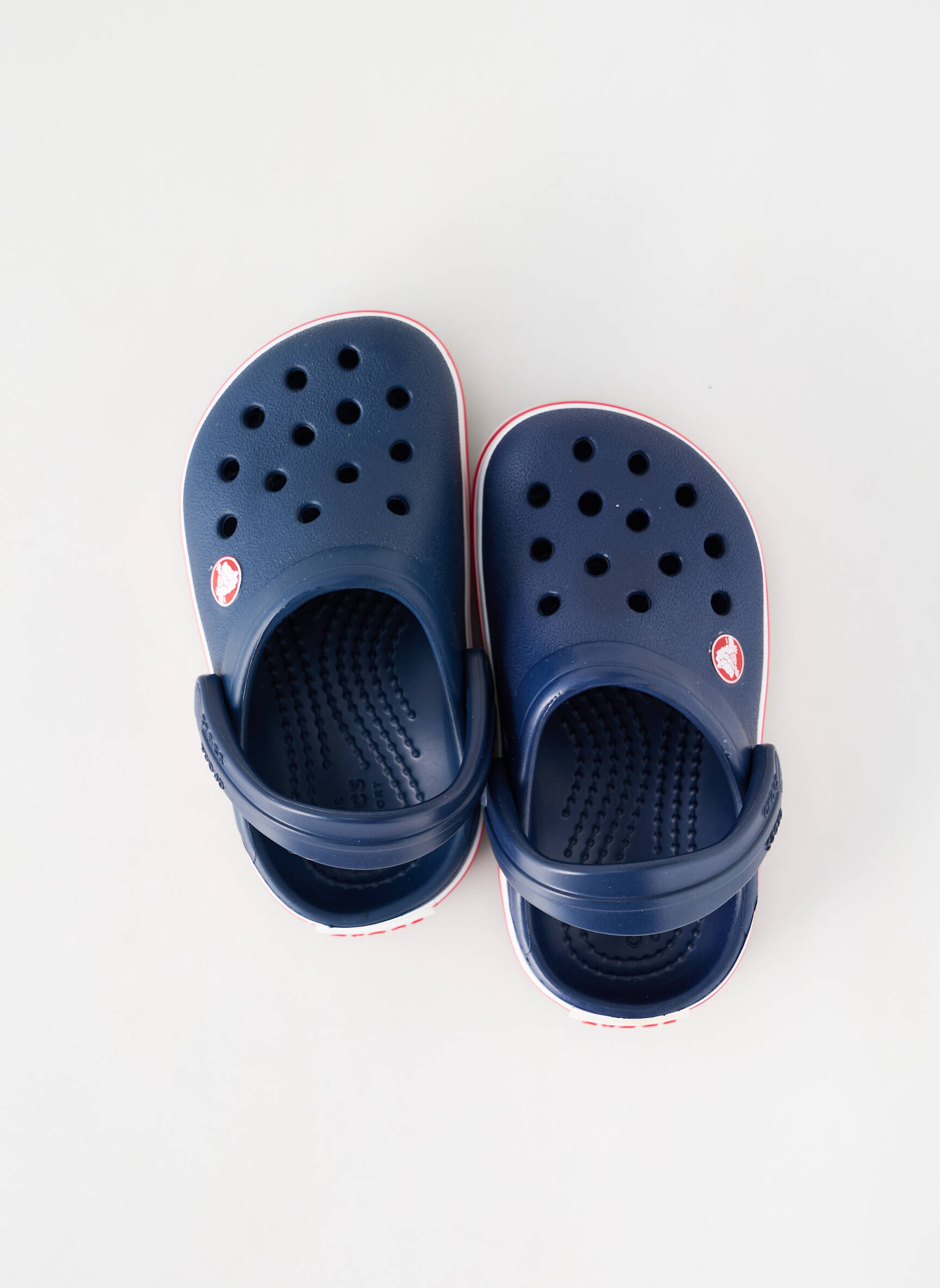 Mule/sabotai apvalus mygtukas apvalus mygtukas mėlyna CROCS vaikas
