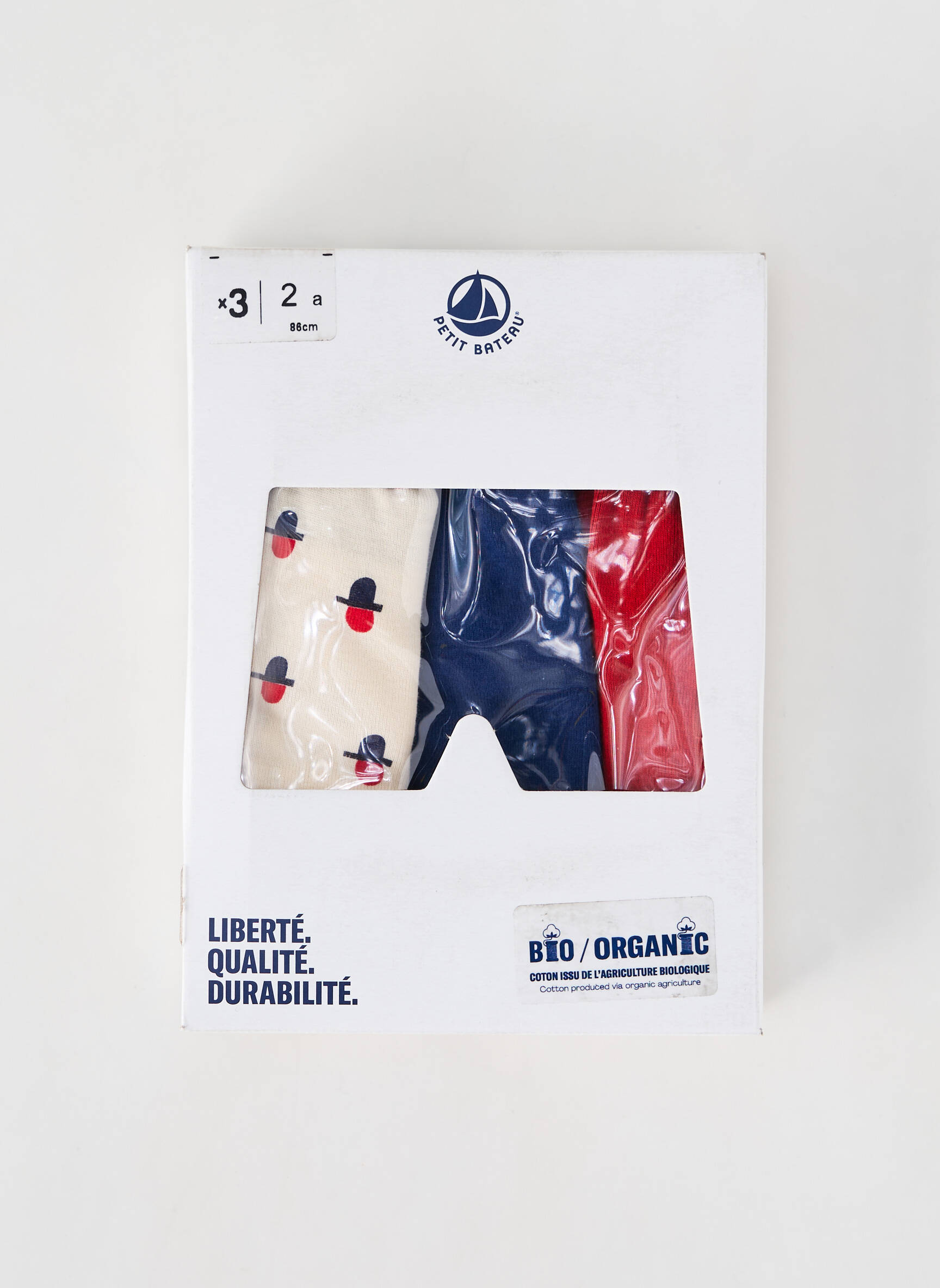 Bokseris baltas PETIT BATEAU berniukas