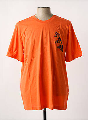 T-marškinys apvalus kaklas oranžinė ADIDAS vyras