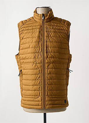 Pūkinė striukė aukšta apykaklė rudas JACK & JONES vyras