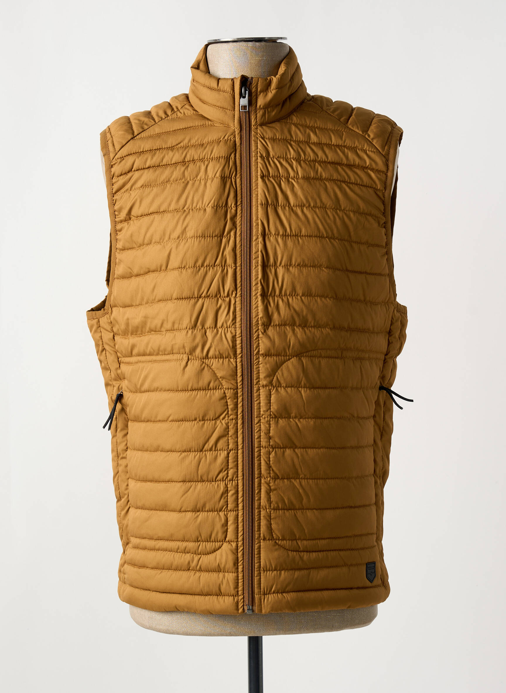 Pūkinė striukė aukšta apykaklė rudas JACK & JONES vyras