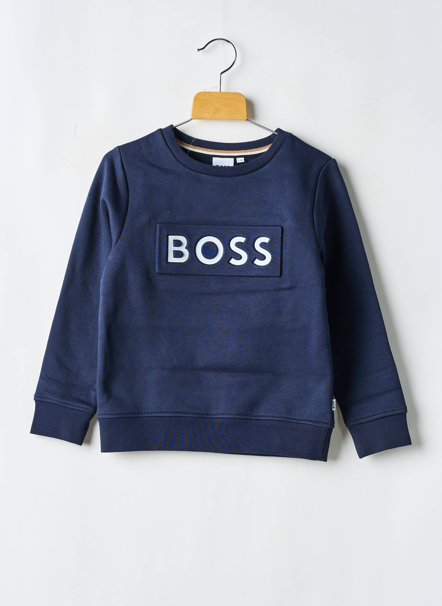 Mikroskopas apvalus kaklas mėlyna HUGO BOSS berniukas