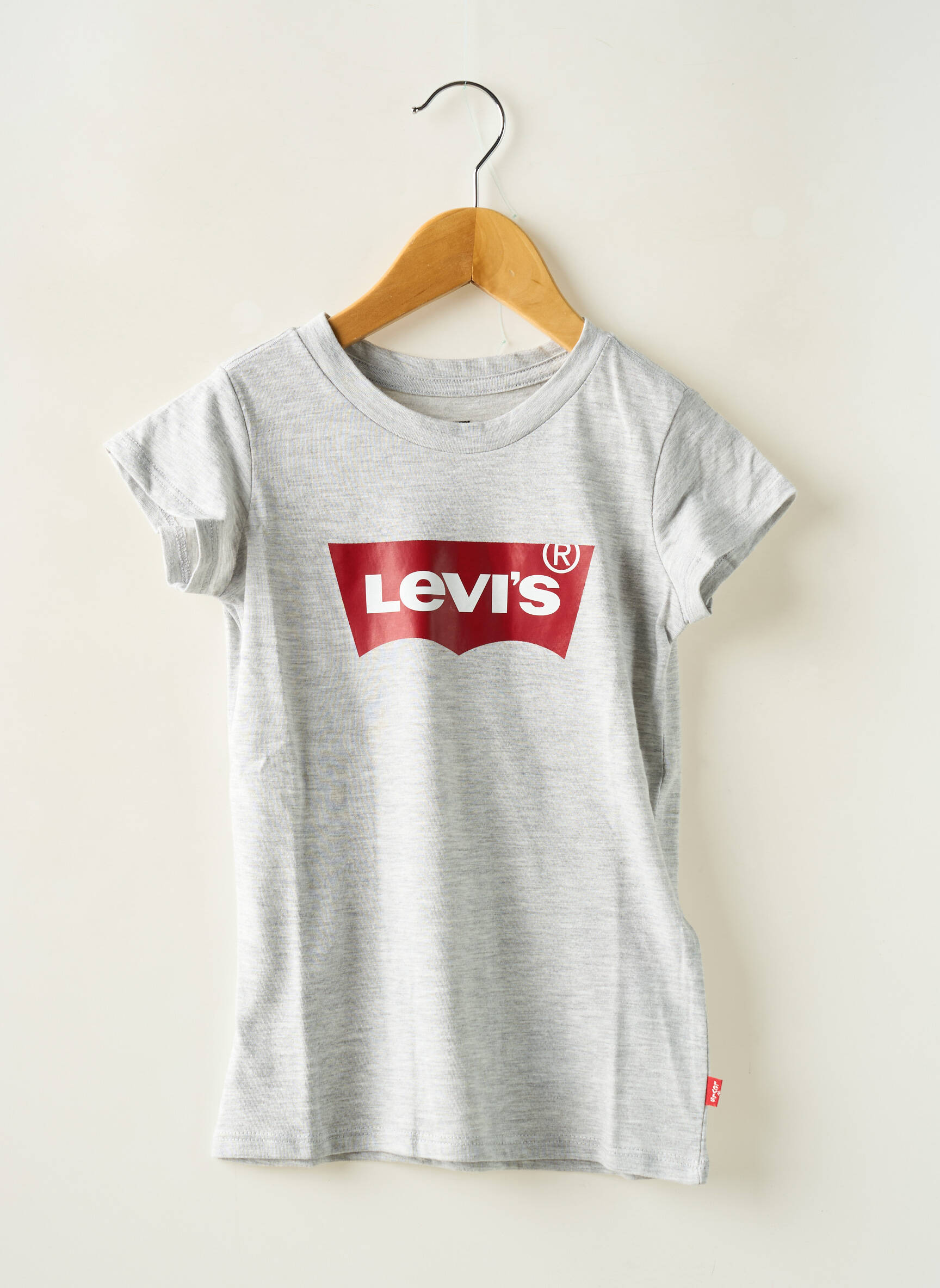 T-marškinys apvalus kaklas pilka LEVI'S mergina