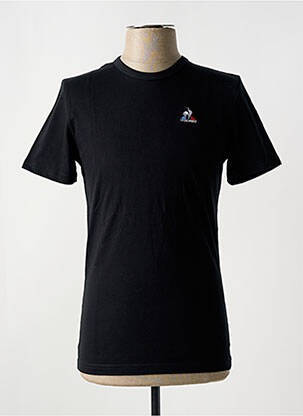 T-marškinys apvalus kaklas juodas LE COQ SPORTIF vyras