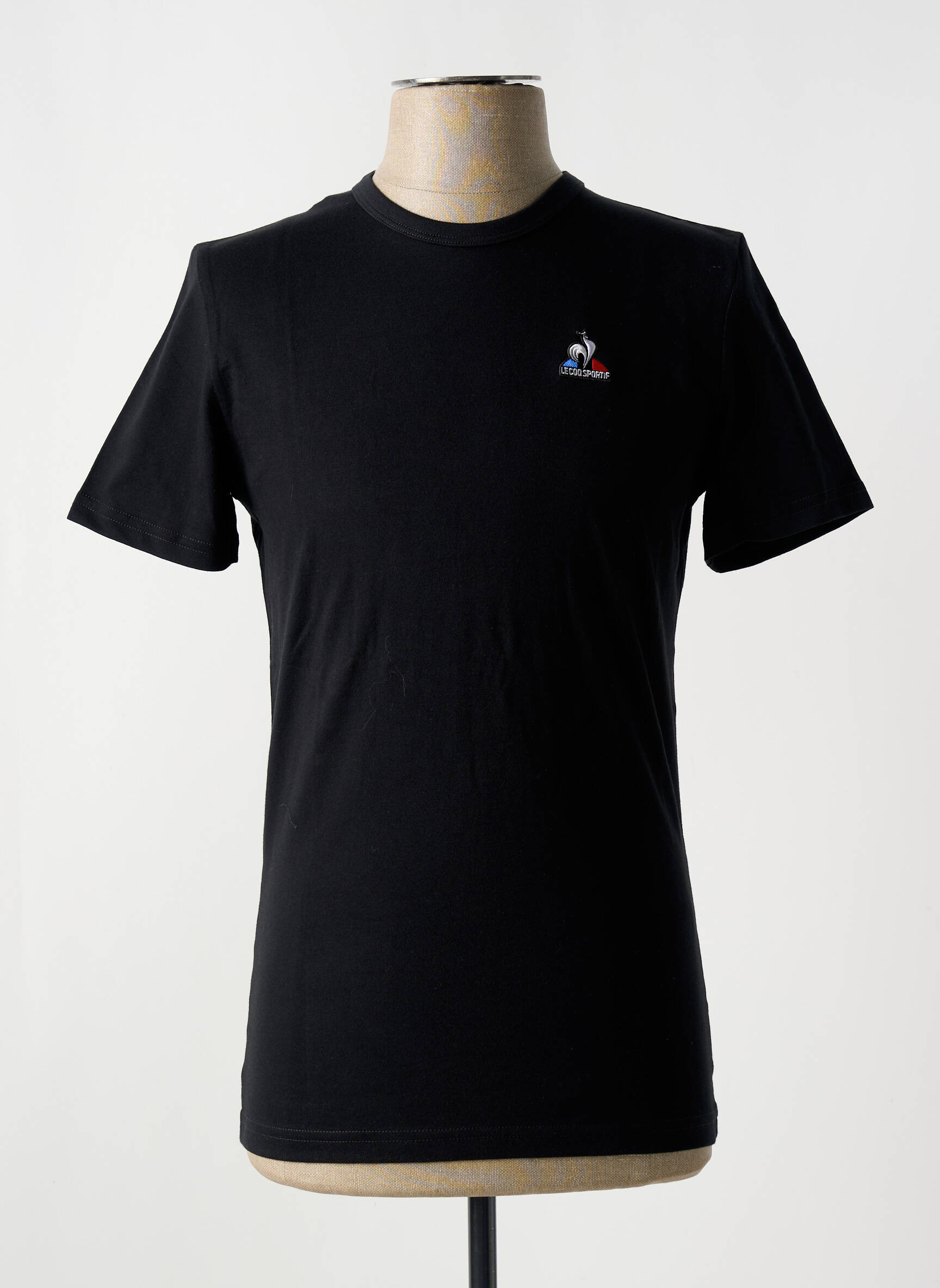 T-marškinys apvalus kaklas juodas LE COQ SPORTIF vyras