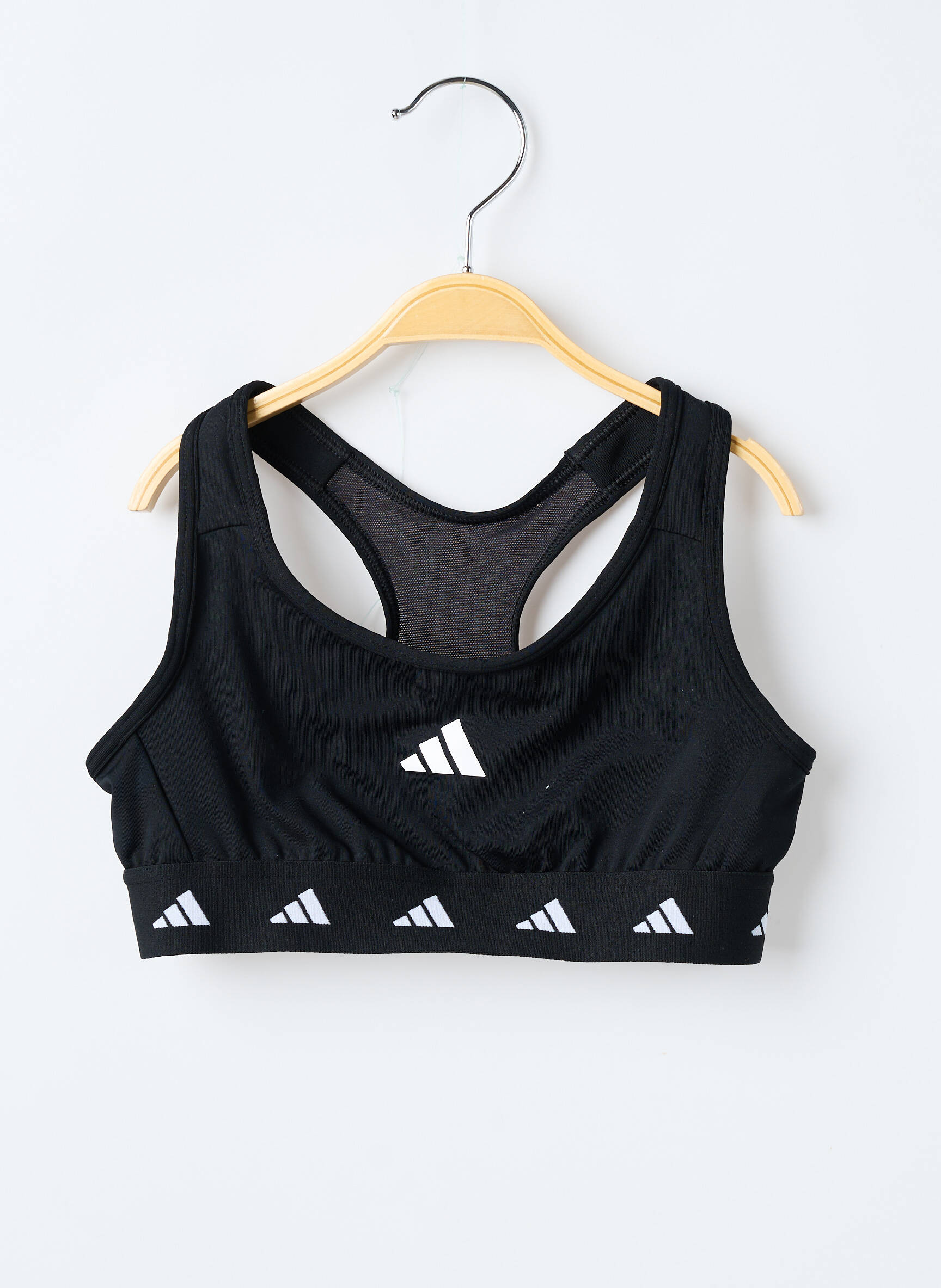 Liemenėlė apvalus kaklas juodas ADIDAS mergina
