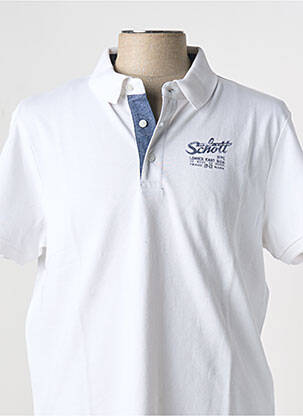 Polo baltas SCHOTT vyras