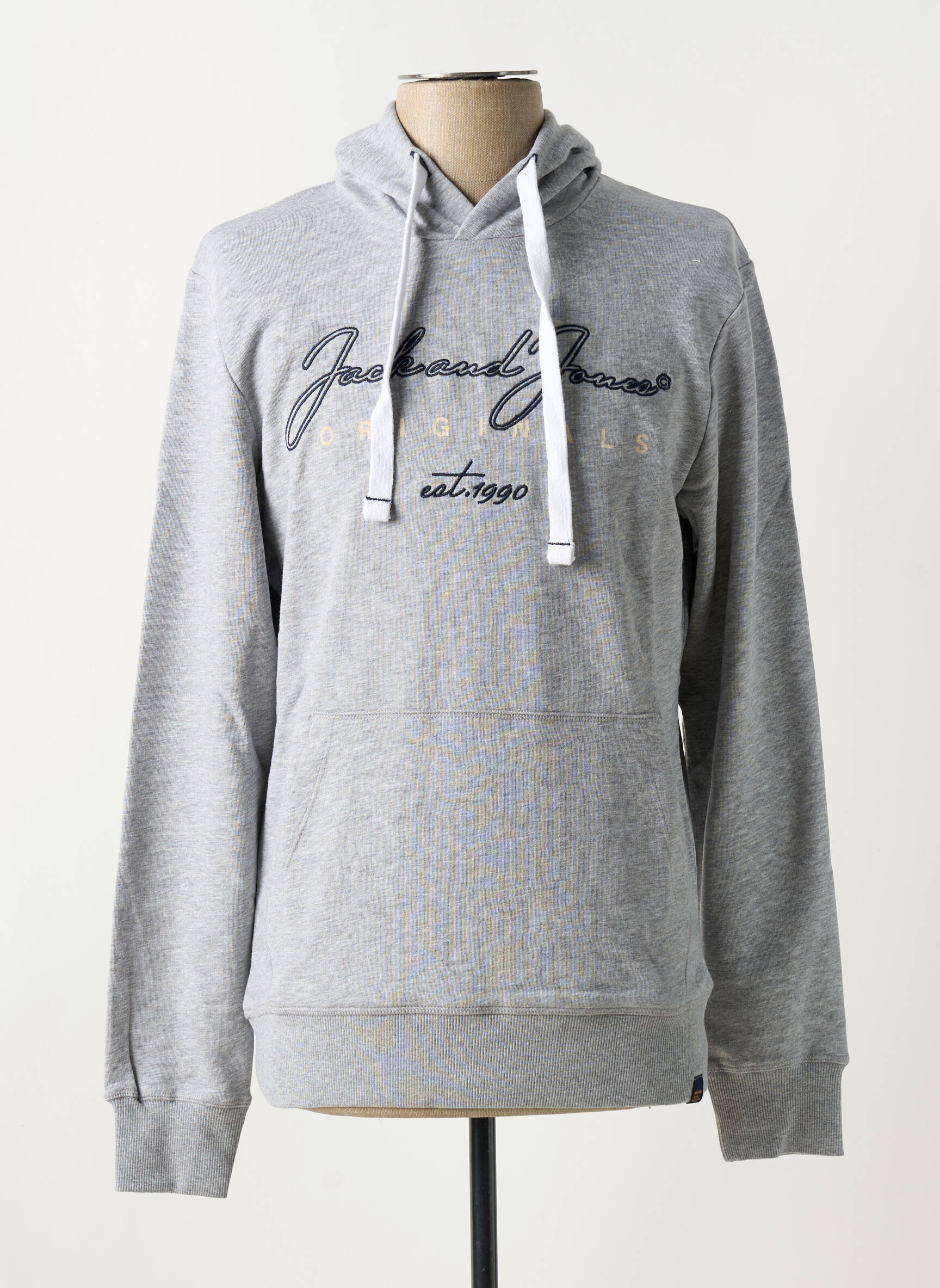 Kapišonas apvalus kaklas pilka JACK & JONES vyras