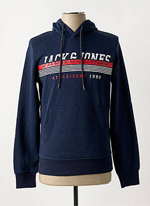 Kapišonas apvalus kaklas mėlyna JACK & JONES vyras