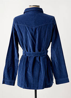 Kasdienis švarkas apvalus kaklas mėlyna PIECES moteris