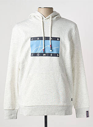Kapišonas apvalus kaklas baltas JACK & JONES vyras