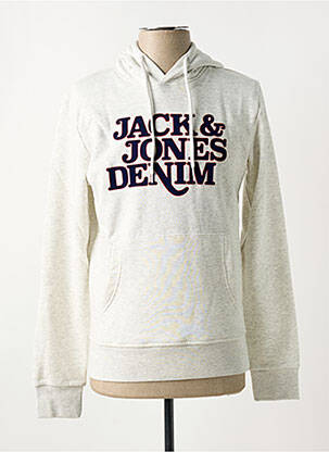 Kapišonas apvalus kaklas baltas JACK & JONES vyras
