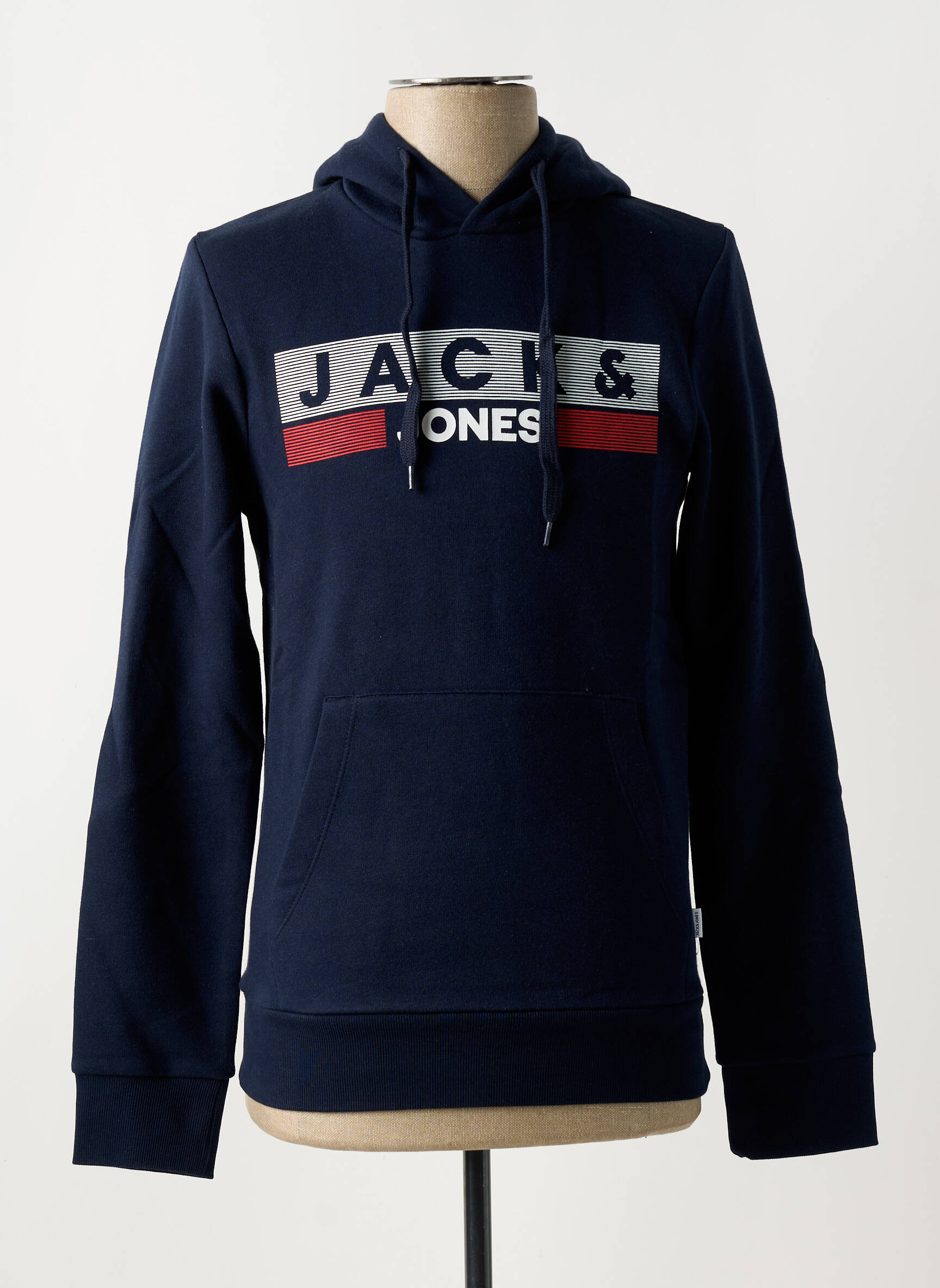 Kapišonas apvalus kaklas mėlyna JACK & JONES vyras