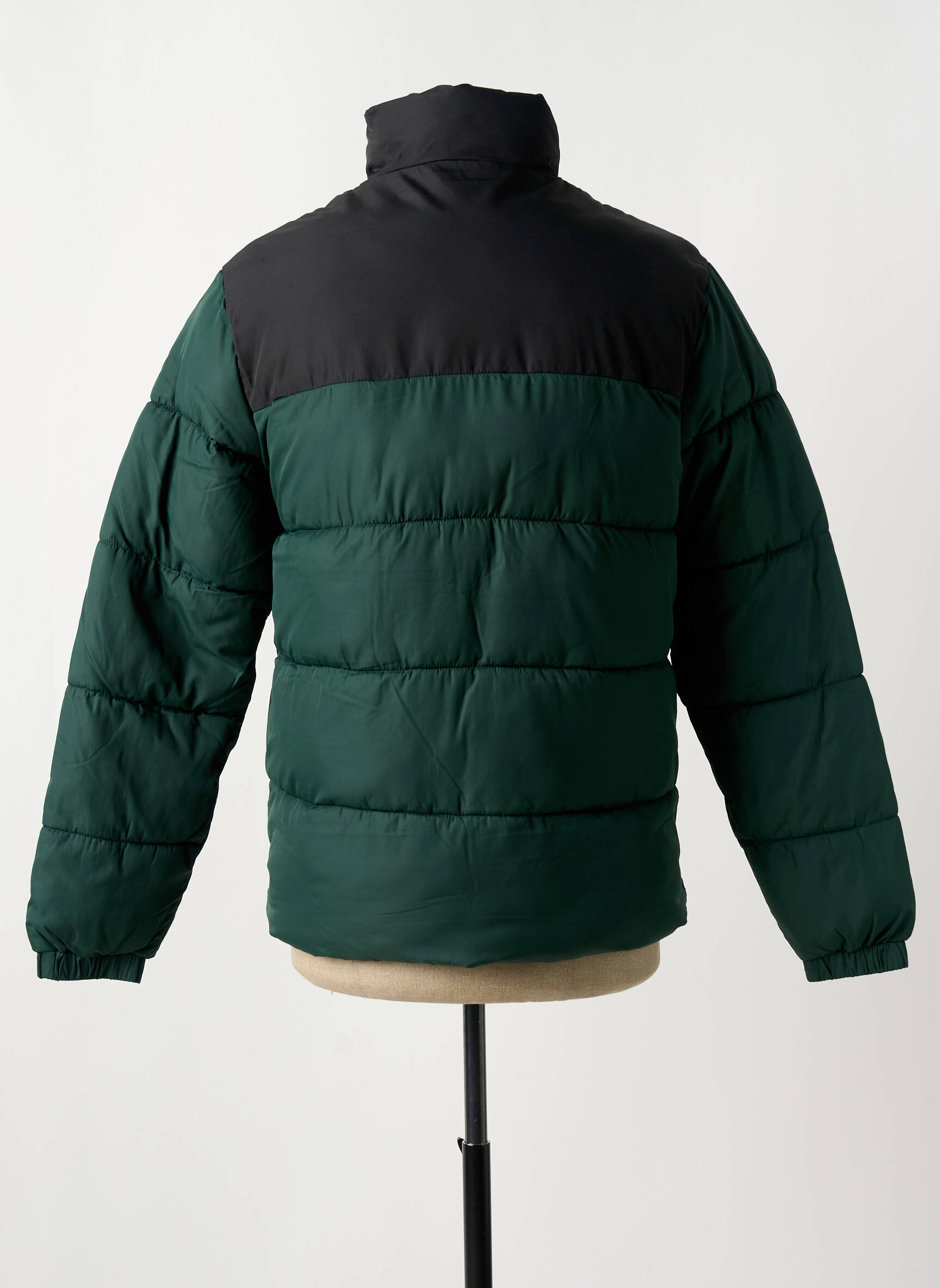 Pūkinė striukė aukšta apykaklė žalias JACK & JONES vyras