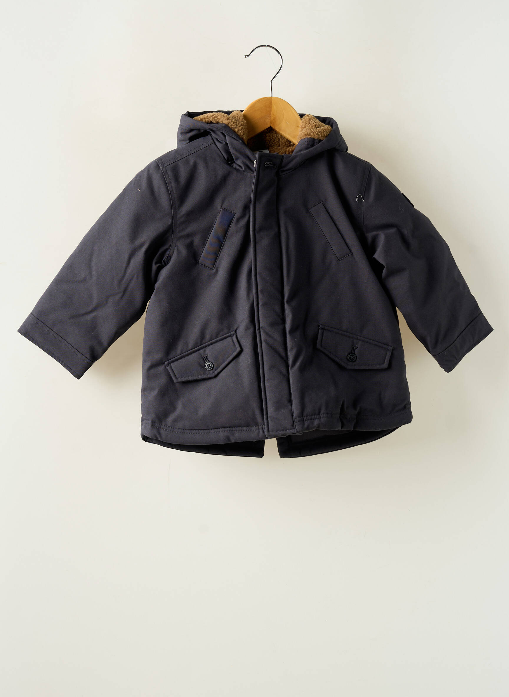 Parka pilka PETIT BATEAU berniukas
