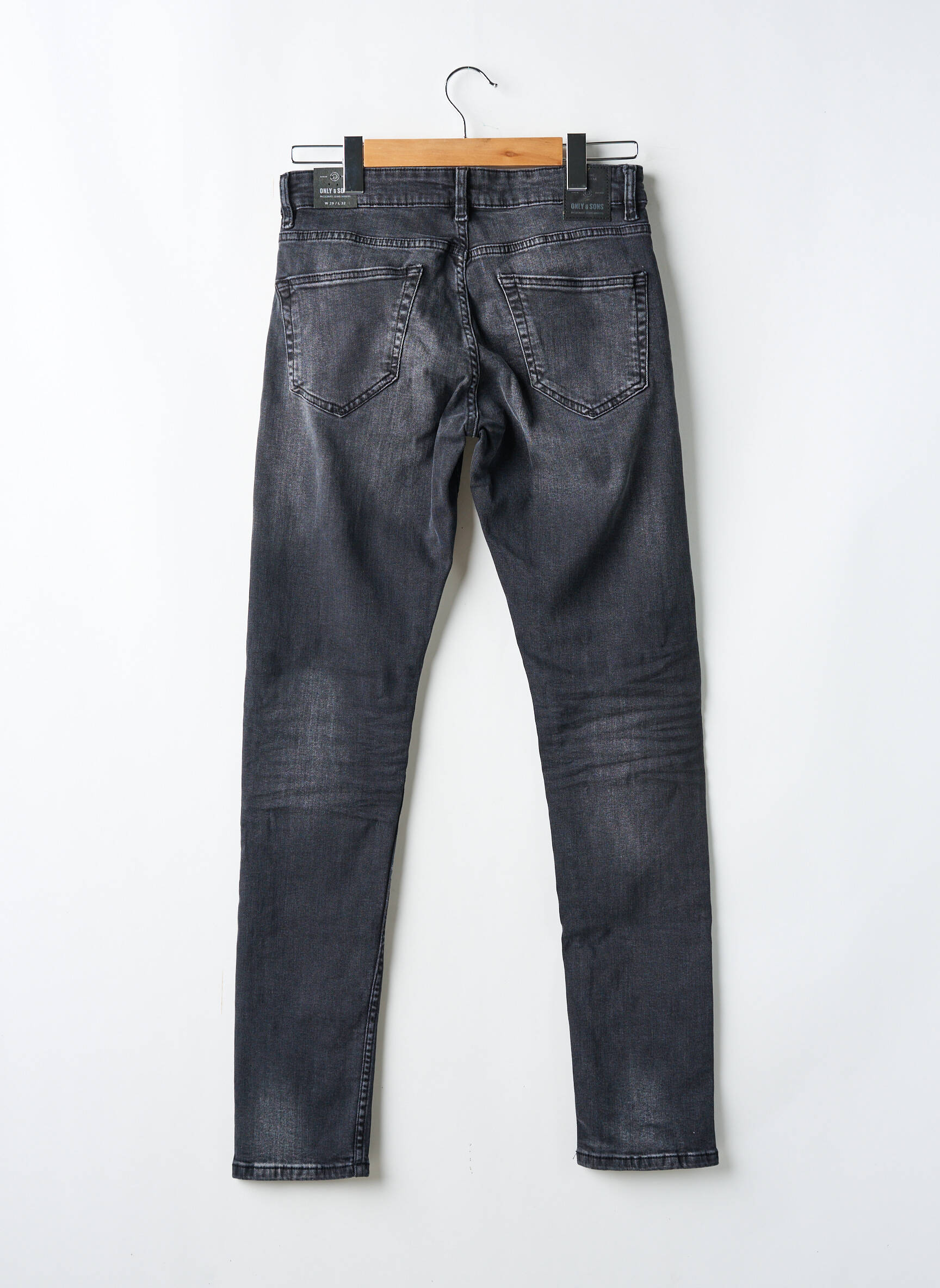 Lieknos džinsai juodas ONLY & SONS vyras
