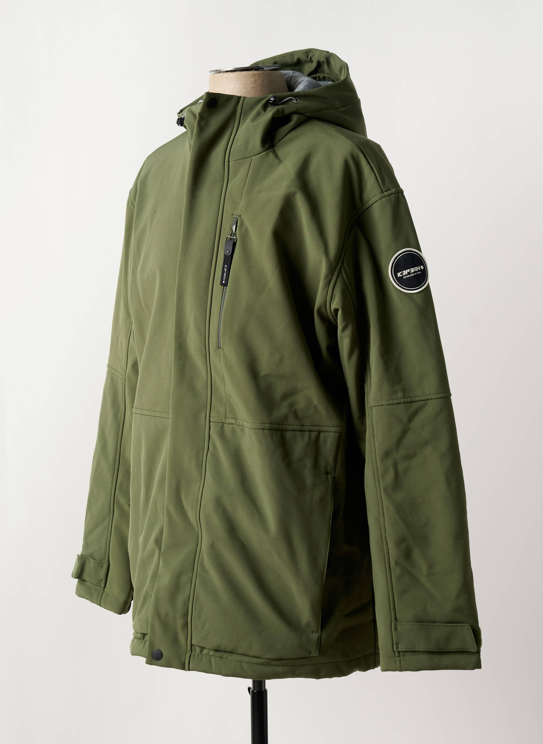 Parka kapišonas žalias ICEPEAK vyras