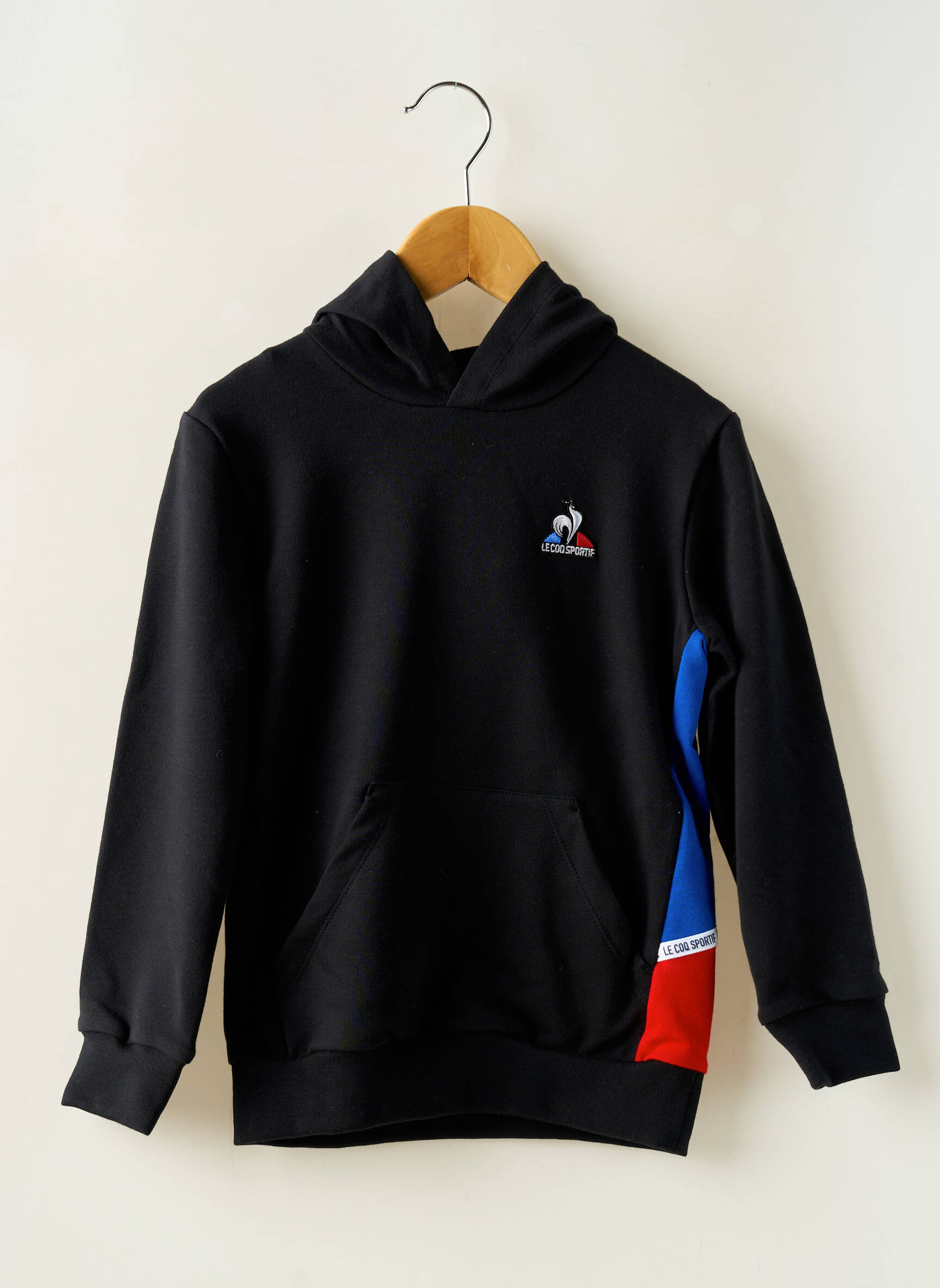 Kapišonas apvalus kaklas juodas LE COQ SPORTIF vaikas