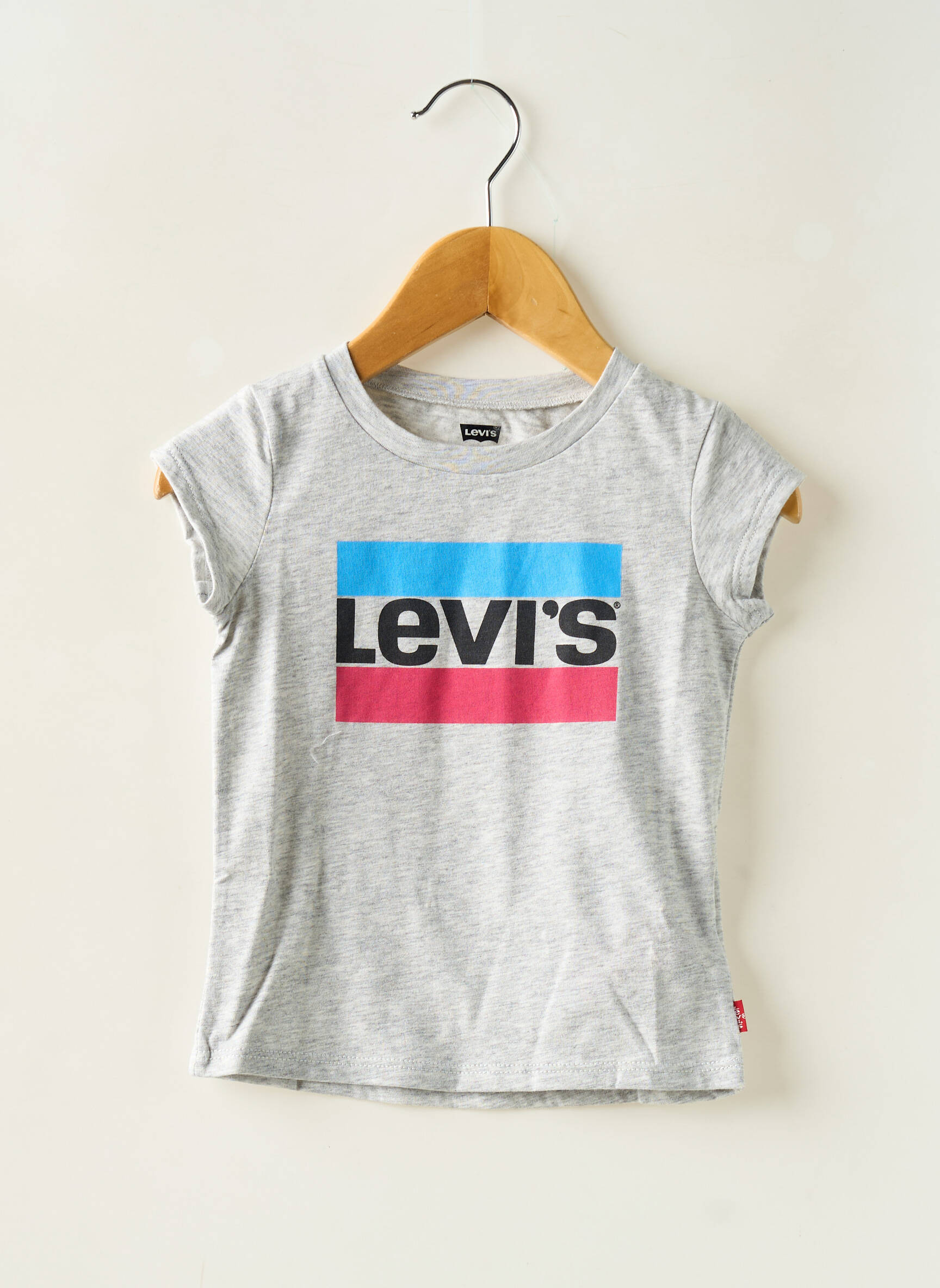 T-marškinys apvalus kaklas pilka LEVI'S mergina