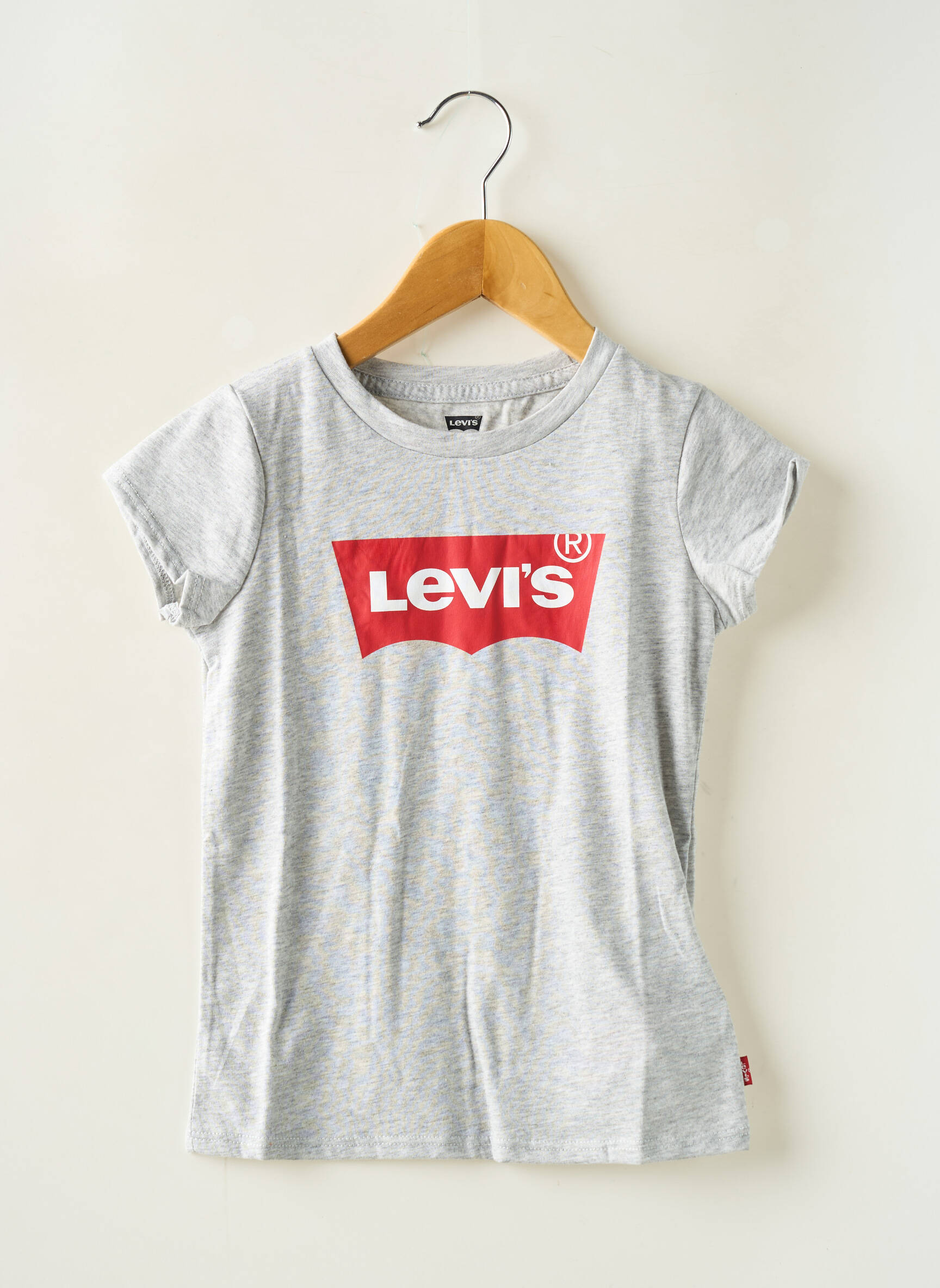 T-marškinys apvalus kaklas pilka LEVI'S mergina