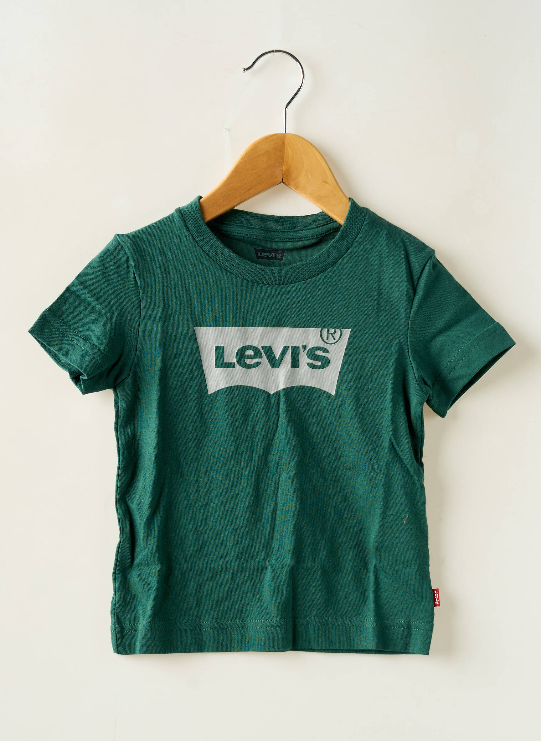 T-marškinys apvalus kaklas žalias LEVI'S berniukas