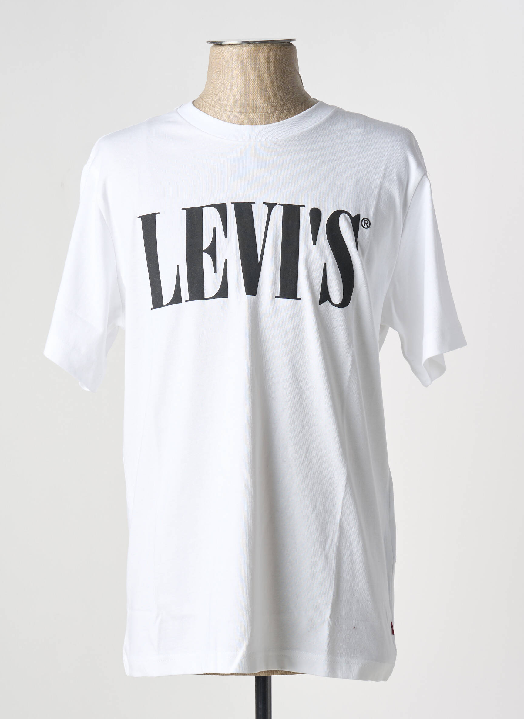 T-marškinys apvalus kaklas baltas LEVI'S vyras