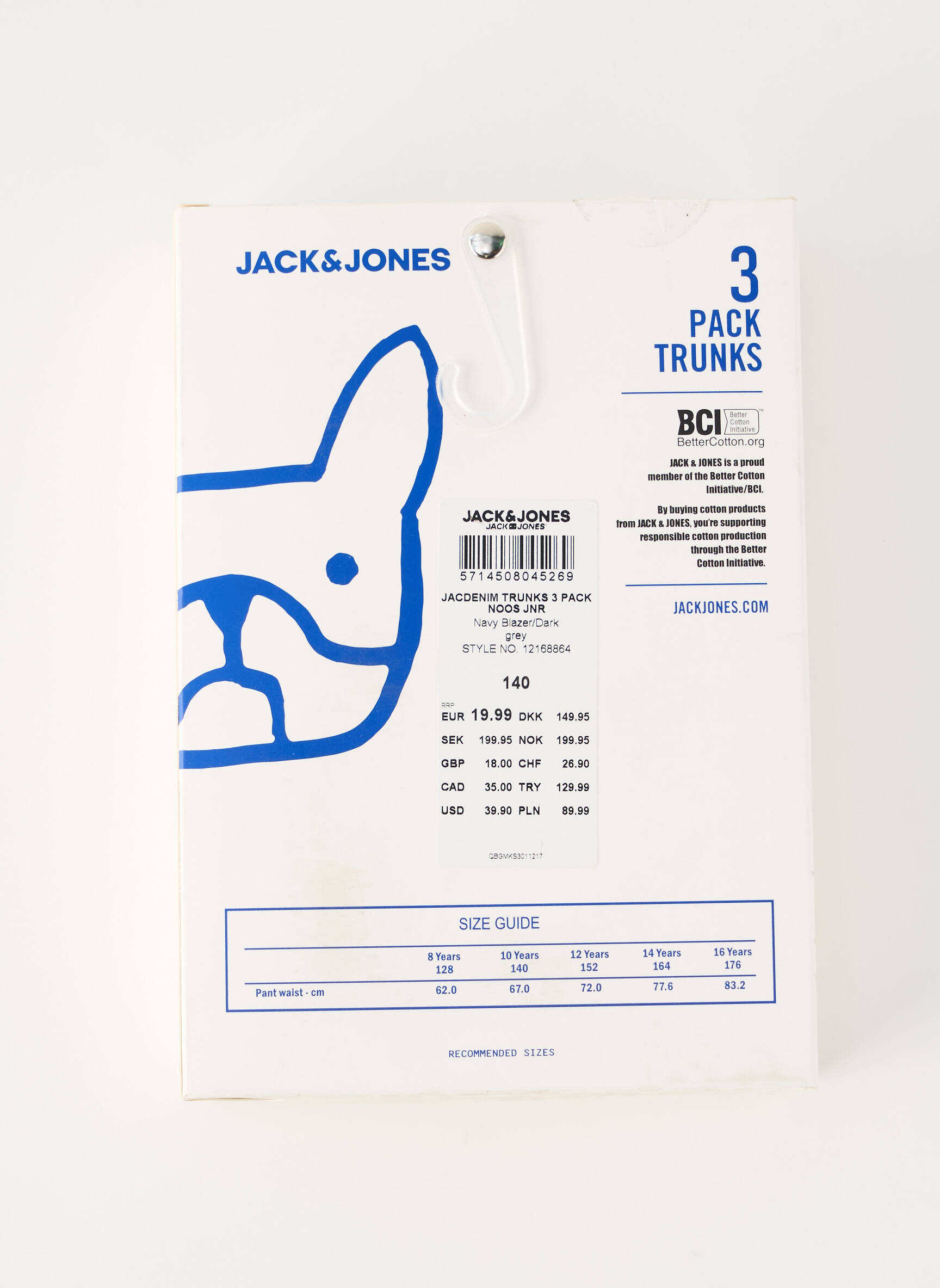 Bokseris mėlyna JACK & JONES berniukas