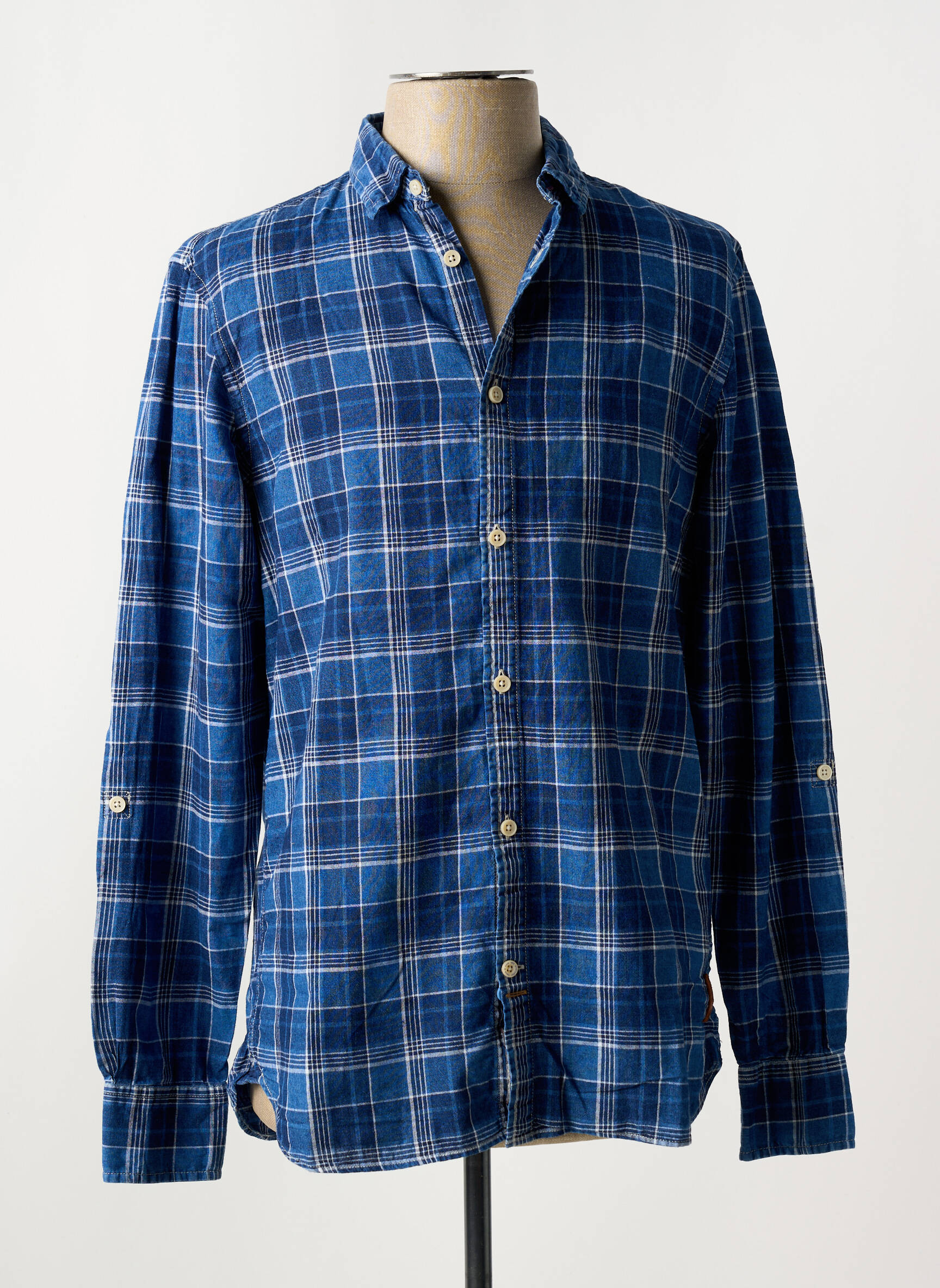 Ilgomis rankovėmis marškinys mėlyna SCOTCH & SODA vyras