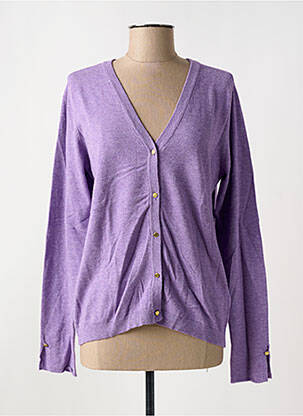 Ilgų rankovių liemenė centrinė iškirptė violetinis CREAM moteris