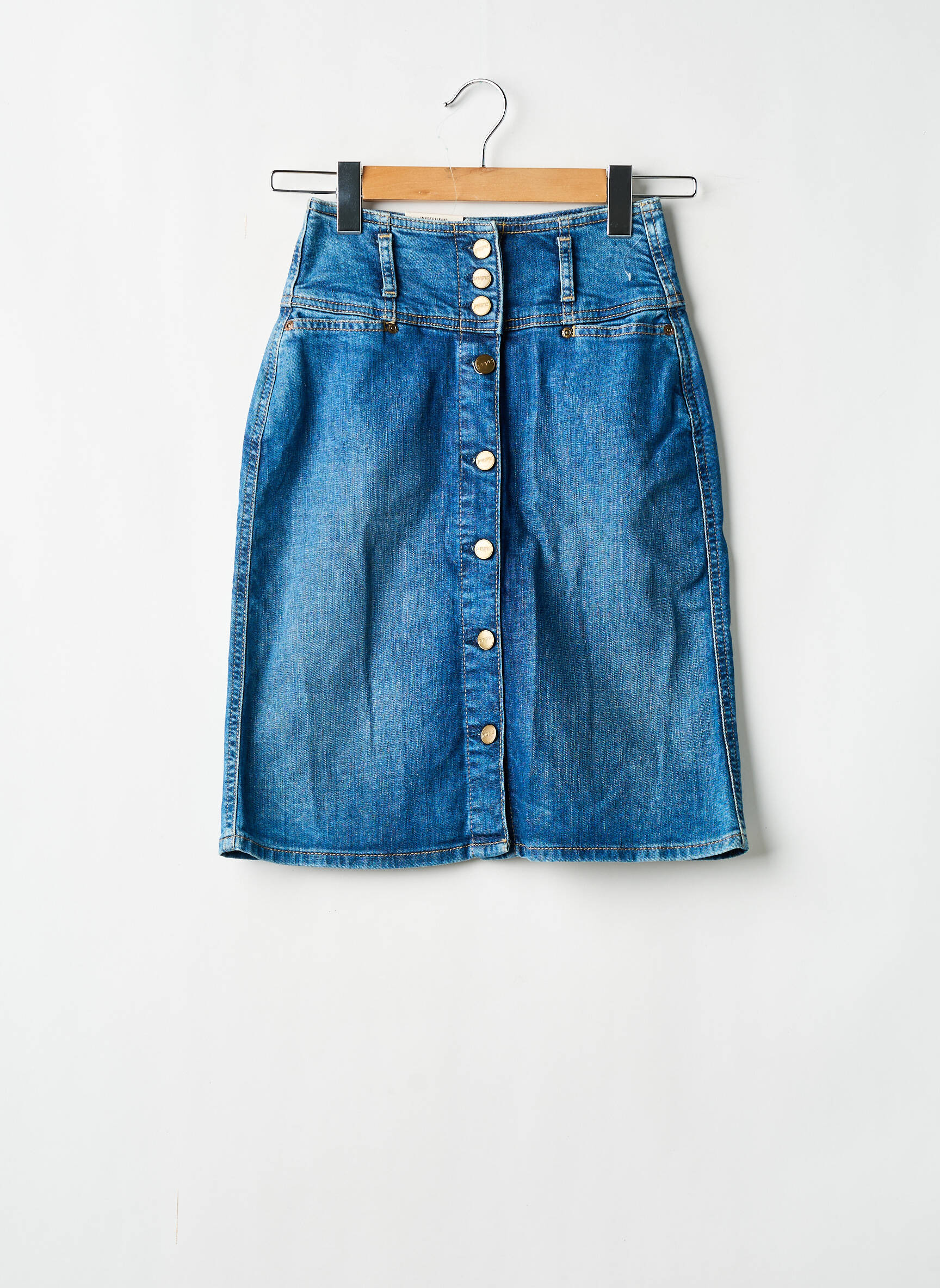 Pusilgis sijonas tamprumas mėlyna PEPE JEANS moteris