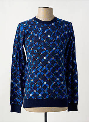 Megztinis bordo kraštų apdaila ilgos rankovės mėlyna SCOTCH & SODA vyras