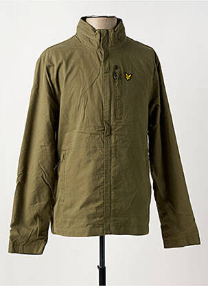 Vėjo nepraleidėjas kišenės su gobtuvu žalias LYLE & SCOTT vyras