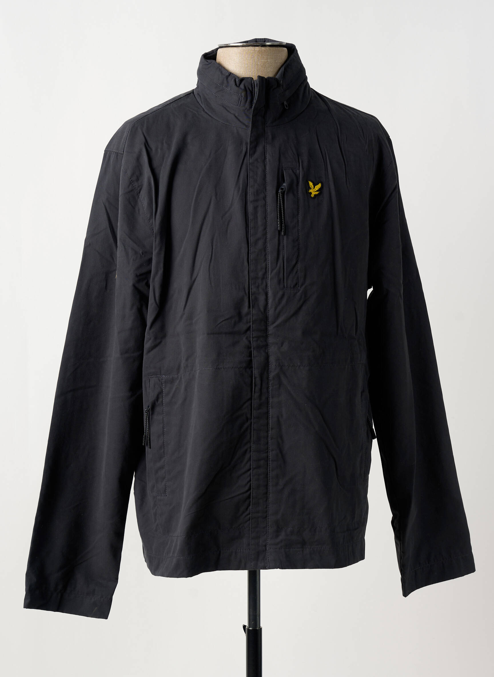 Vėjo nepraleidėjas kišenės su gobtuvu juodas LYLE & SCOTT vyras