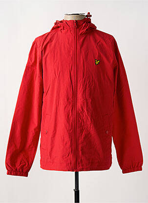 Vėjo nepraleidėjas kišenės su gobtuvu raudona LYLE & SCOTT vyras