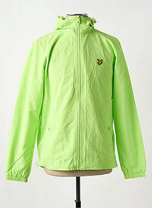 Vėjo nepraleidėjas kišenės su gobtuvu žalias LYLE & SCOTT vyras