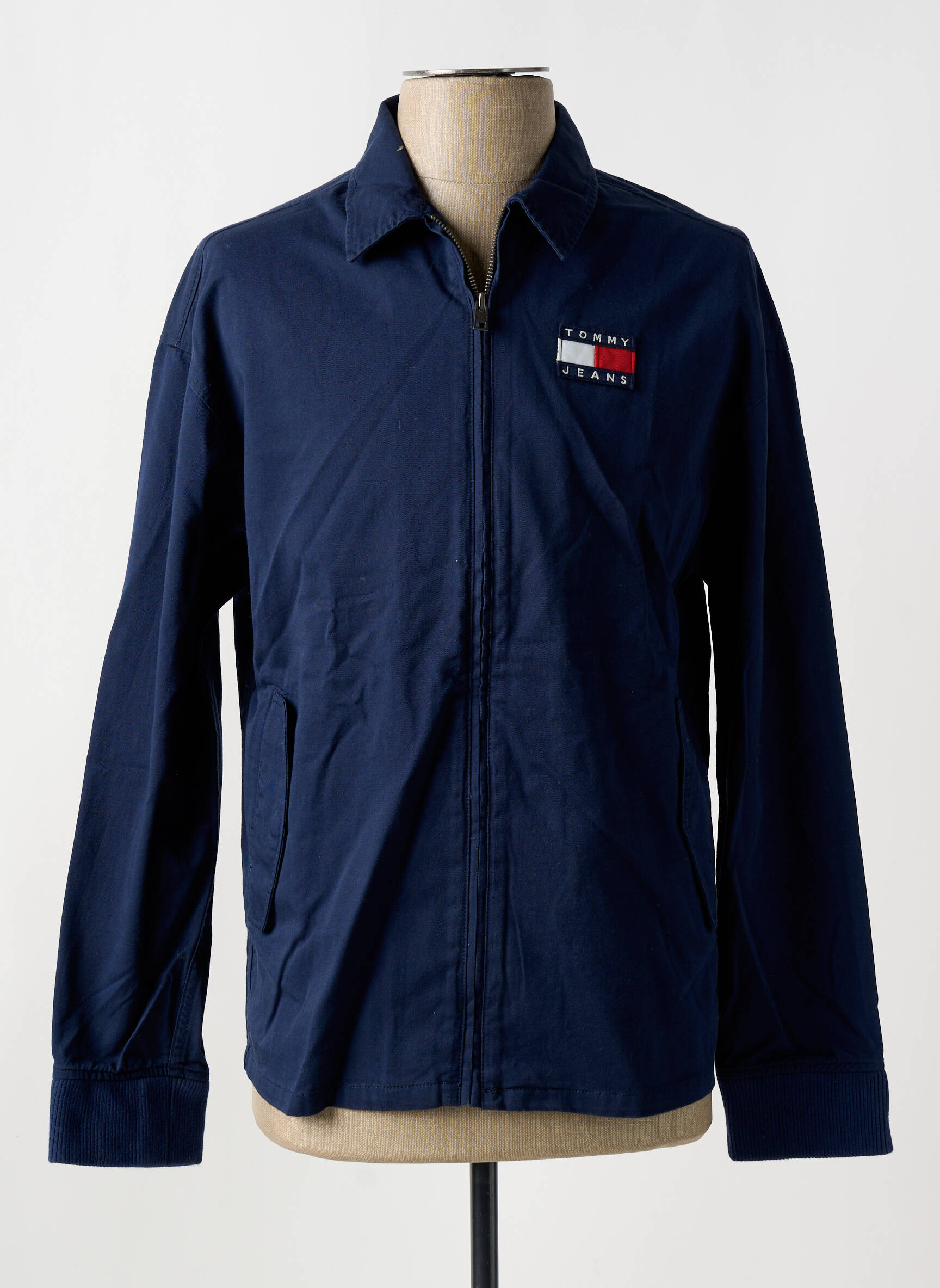 Kasdienis švarkas marškinių apykaklė mėlyna TOMMY HILFIGER vyras