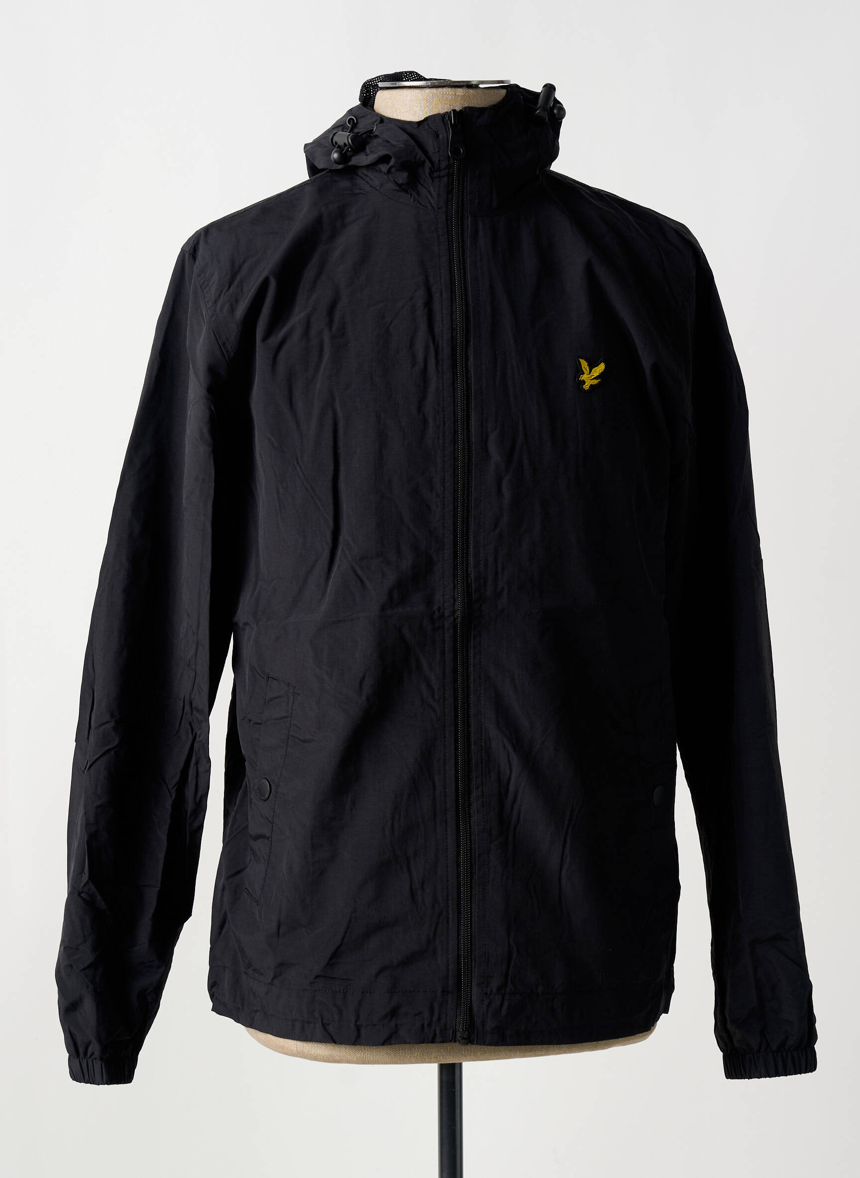 Vėjo nepraleidėjas kišenės su gobtuvu juodas LYLE & SCOTT vyras