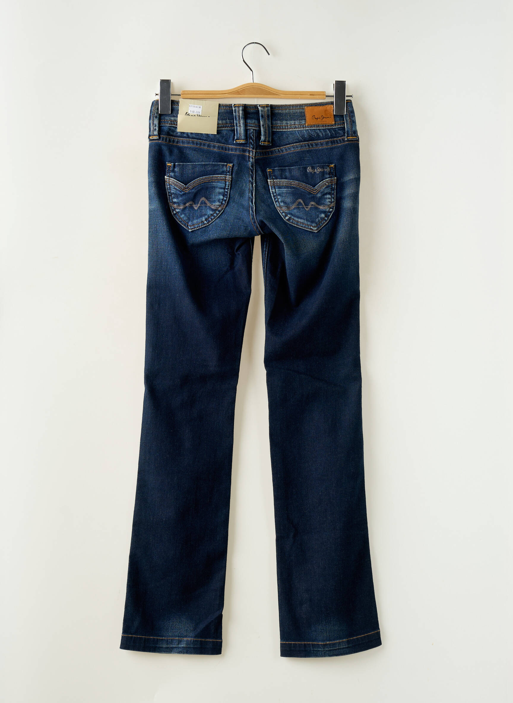 Tiesios kirpimo džinsai tamprumas maža dydžio mėlyna PEPE JEANS moteris